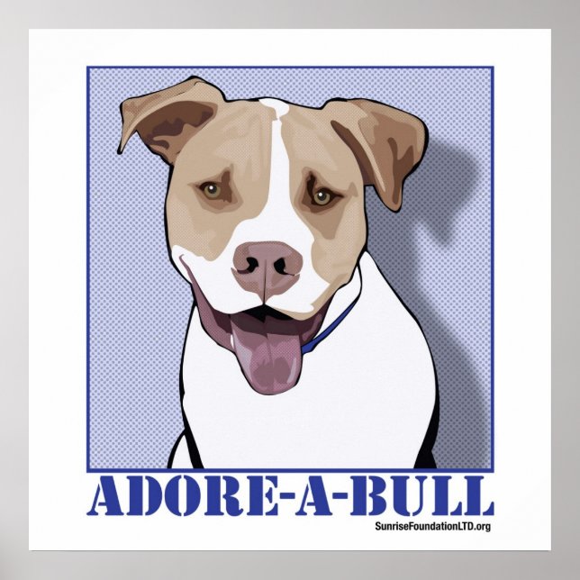Póster Adore-a-bull Desmond, o Touro de Pit (Frente)