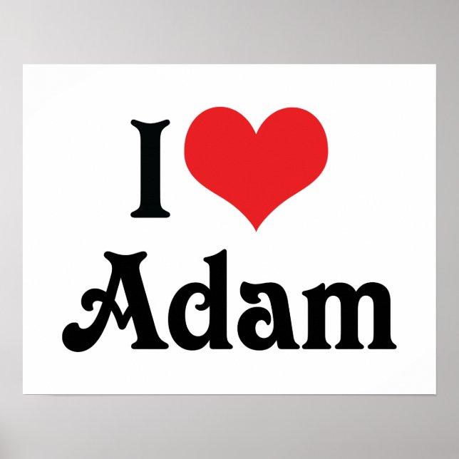 Poster Adoro Adam (Frente)