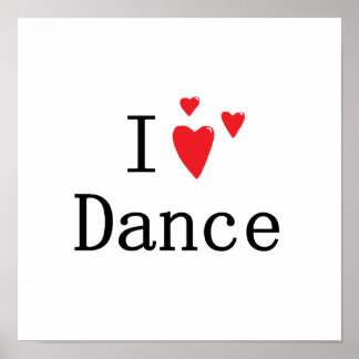 Póster Adoro dança