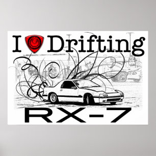 Poster Adoro deriva RX-7