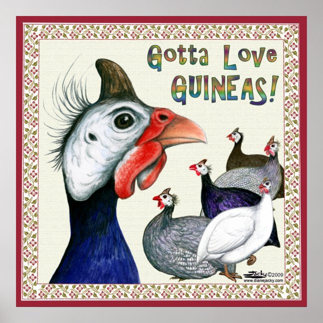 Póster Adoro Guineas! (Frente)