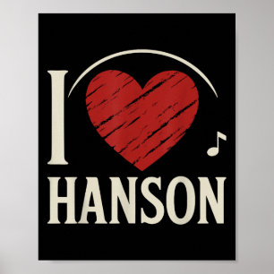 Poster Adoro Hanson County I Heart Hanson