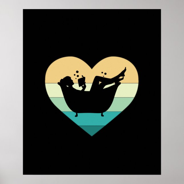 Poster Adoro Ler Na Banheira (Frente)