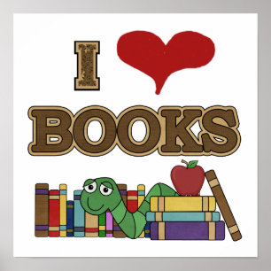 Póster Adoro Livros