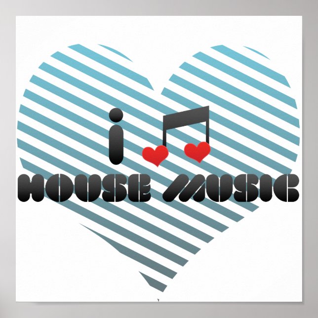 Póster Adoro Música House (Frente)