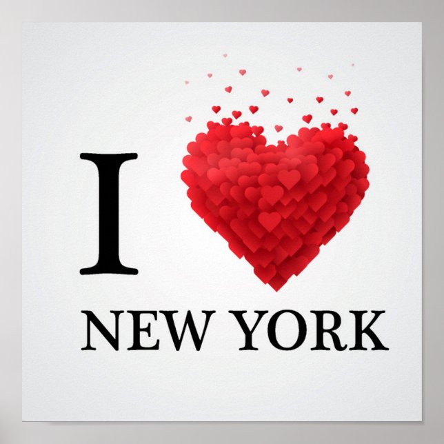 Poster Adoro New York Hearts (Frente)