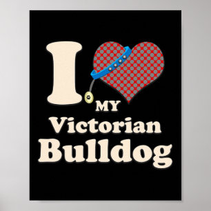Poster Adoro o meu dono de cachorro-do-coração vitoriano