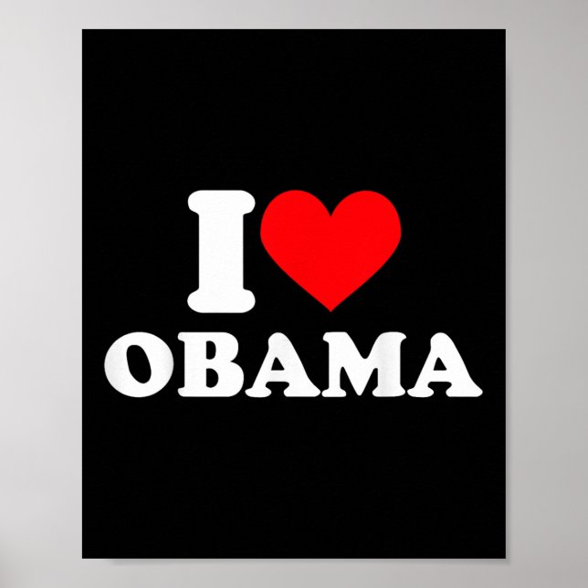 Poster Adoro Obama T Shirt I Heart Obama Tee_1 (Frente)