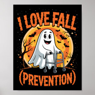 Poster Adoro Prevenção a Queda Terapia Física Halloween