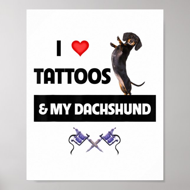 Poster Adoro Tatuagens E Meu Cachorro Tatuado (Frente)