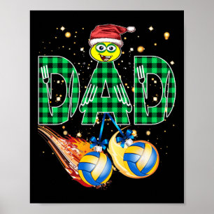 Poster Adoro Voleibol I Heart Voleibol Xmas Volleyba