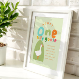 Póster Adotar Um Favorito De primeiro aniversario De Gans