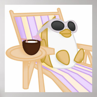 Poster Adote-me Penguin Ouro