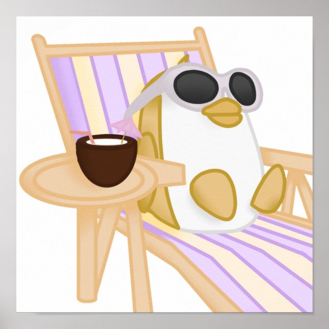 Poster Adote-me Penguin Ouro (Frente)