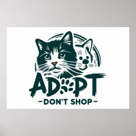 Poster Adote não compre 1
