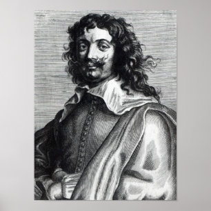 Póster Adriaen Brouwer, gravado por Edme de Boulonois