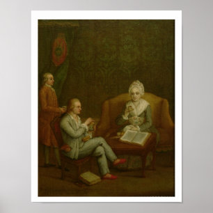 Póster Adriana Giustinian Barbarigo e seu filho Gerolamo