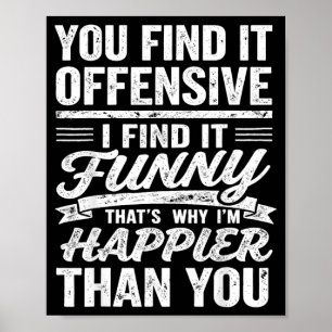 Poster Adultos Engraçados Citação Humorística Ofensiva Sa