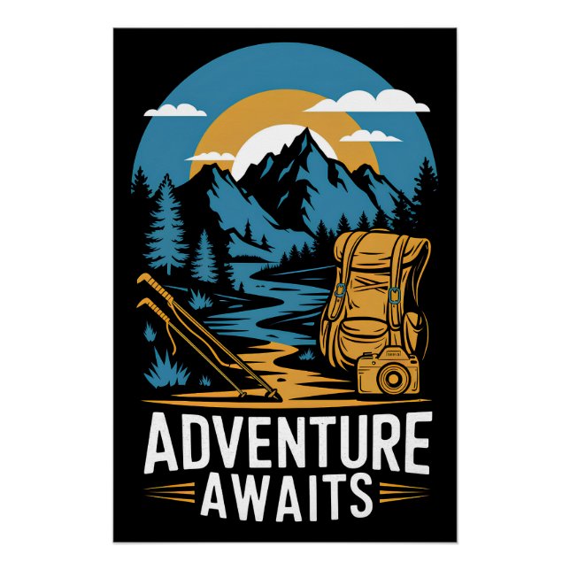 Póster Adventure aguarda (Frente)
