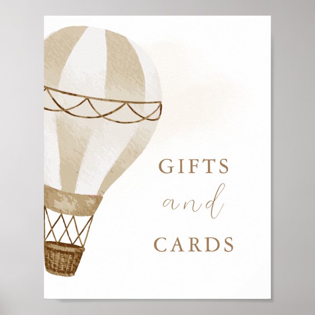 Poster Adventure Aguarda Chá de fraldas | Ofertas e Cartõ (Frente)