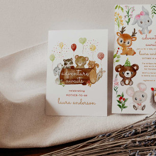 Poster Adventure Aguarda O Chá de fraldas Das Criações Do