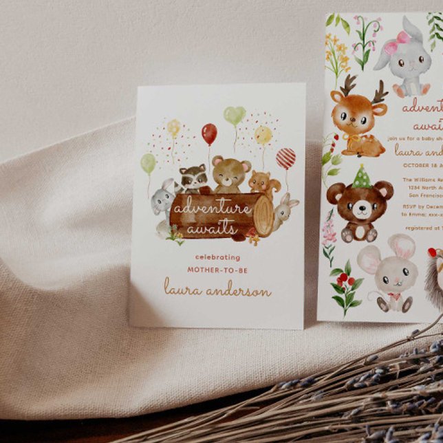 Poster Adventure Aguarda O Chá de fraldas Das Criações Do (Criador carregado)