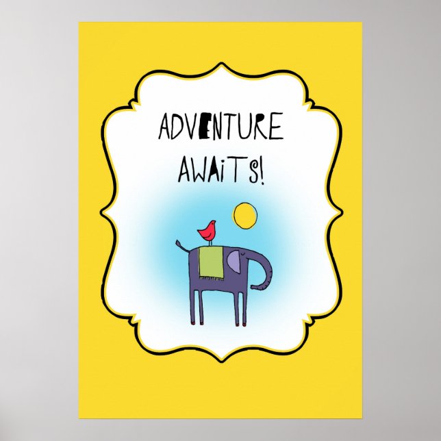 Póster Adventure Aguarda Whimsical (Frente)