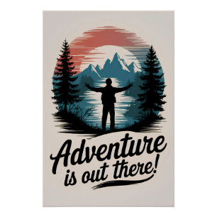 Póster Adventure está lá fora