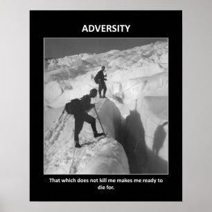 Póster adversidade que não me faz matar