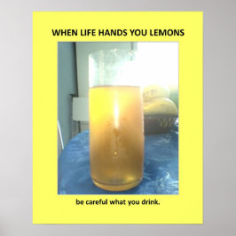 Poster Advertência Engraçada Humor Com Banheiras