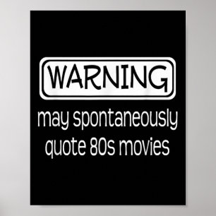 Poster Advertência Pode Citar Espontaneamente Filmes Da D