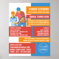 Adverter Design de tênis, Lições/Classes Tênis