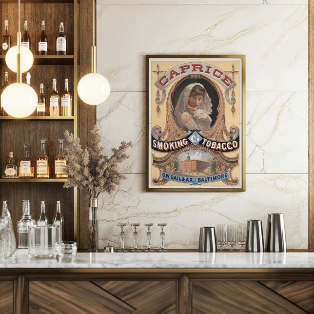 Poster Advertimento para cigarro para fumar Caprice (Criador carregado)