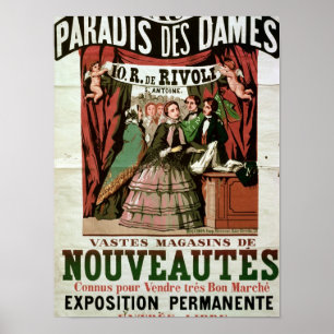 Poster advertising 'Au Paradis des Dames'