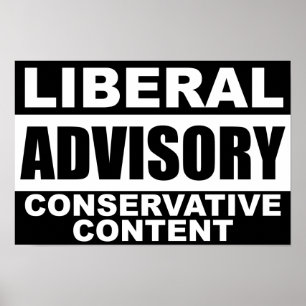 Poster Advisory liberal: Índice conservador!