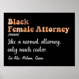 Poster Advogada de Mulheres Negras