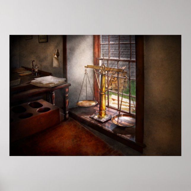 Póster Advogado - Escalas da Justiça (Frente)