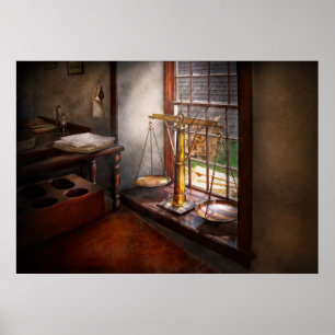 Póster Advogado - escalas de justiça