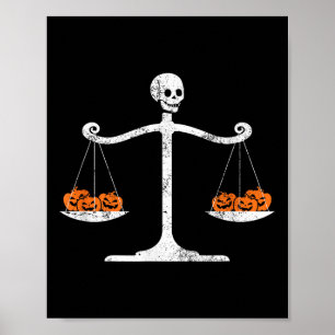 Poster Advogado Esqueleto Halloween Sarcástico Estudante 