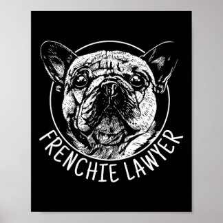 Poster Advogado francês Buldogdog Diversão Dog Men Women