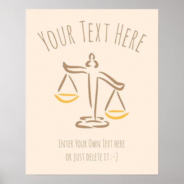 Poster Advogado | Procurador | Juíza | Empresa de Direito (Frente)