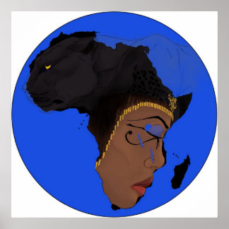 Poster AE Símbolos da África