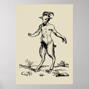 Poster Aegopithecus, pan, Devil