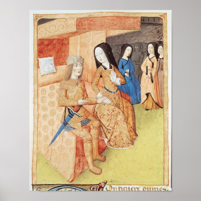 Póster Aeneas e Dido, da obra de Virgil (Frente)