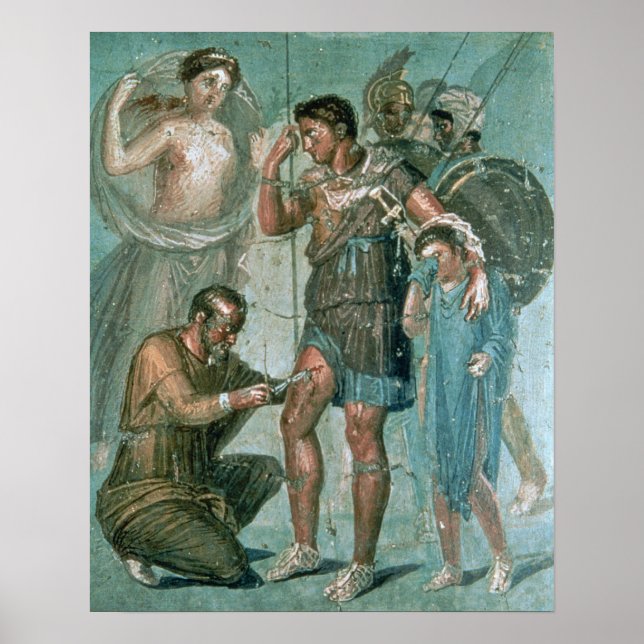 Póster Aeneas ferido de Pompeia (Frente)
