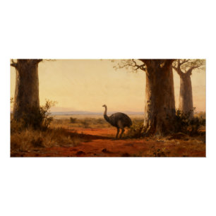 Póster Aepyornis maximus – O Pássaro-Elefante de Madagasc