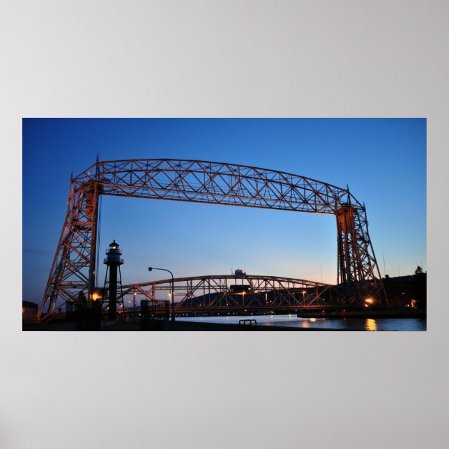 Póster Aerial Lift Bridge Duluth Minnesota (Frente)