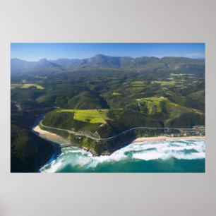Póster Aerial View Of Keurbooms River, Garden Route