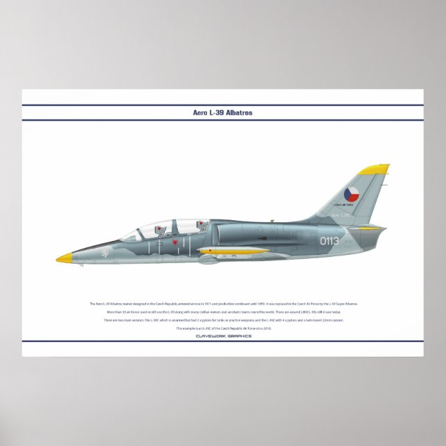 Poster Aero L-39 República Checa 1 (Frente)