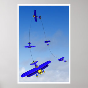 Poster Aerobatic da manobra do Hammerhead